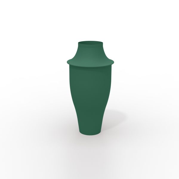 triptych XL vases colorfull metal evergreen mitzri