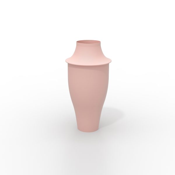 triptych XL vases colorfull metal nude mitzri