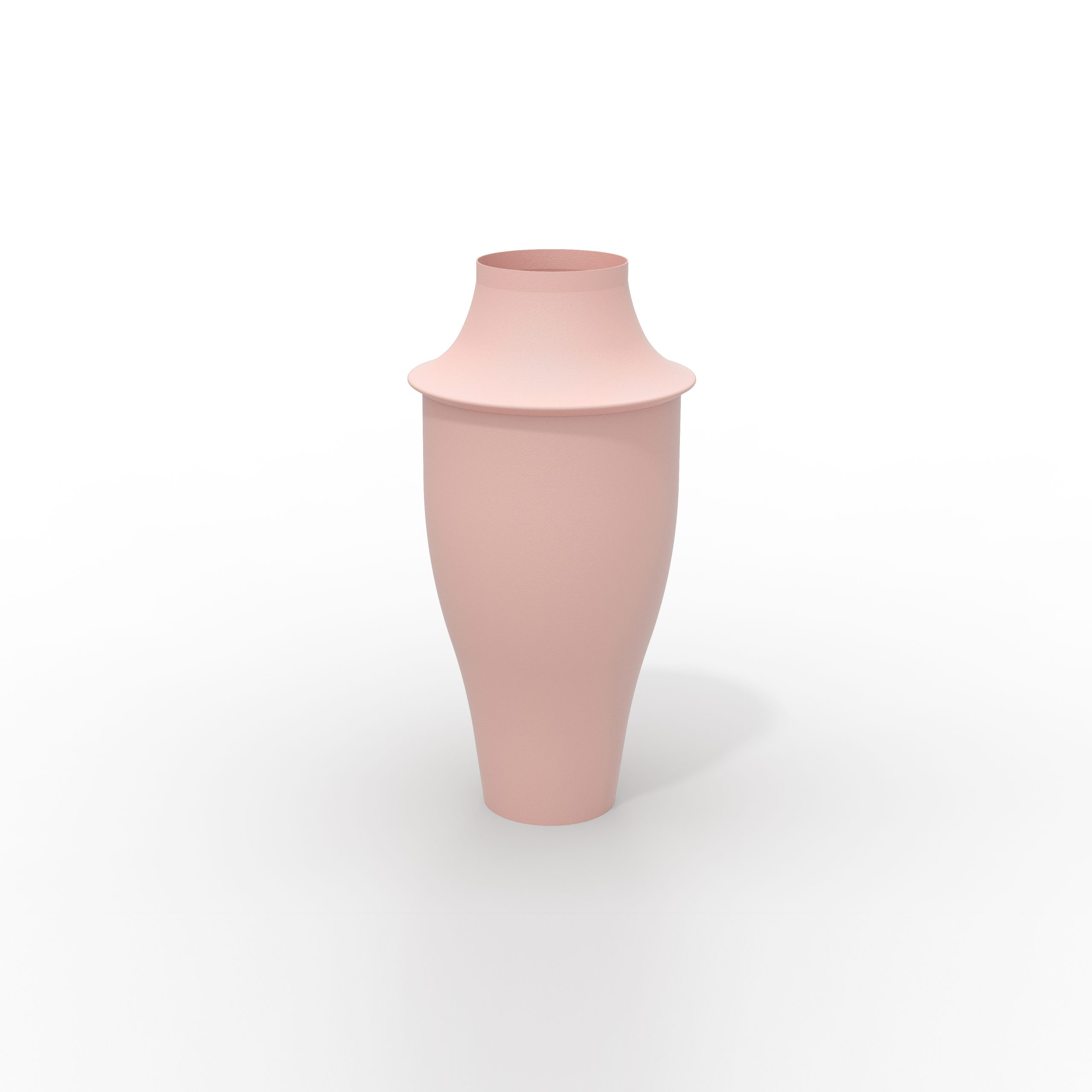 triptych XL vases colorfull metal nude mitzri