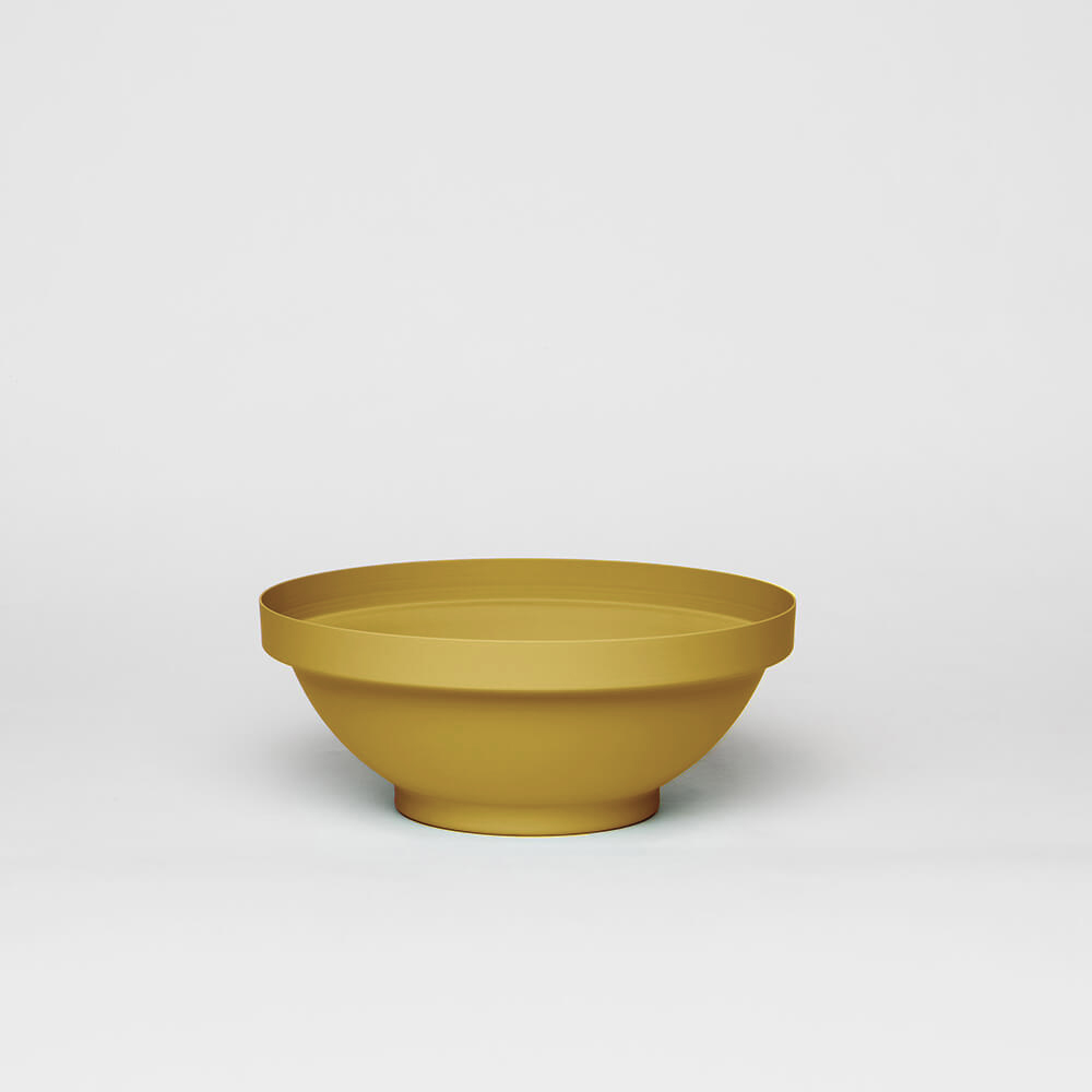 fruit bowl saffron yellow kadim modern architypes metal vase vessels