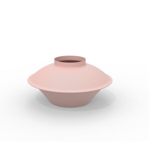 triptych XL vases colorfull metal nude yapani