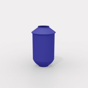 triptych אגרטלים XL מתכת צבעונית כחול מלכותי yevani