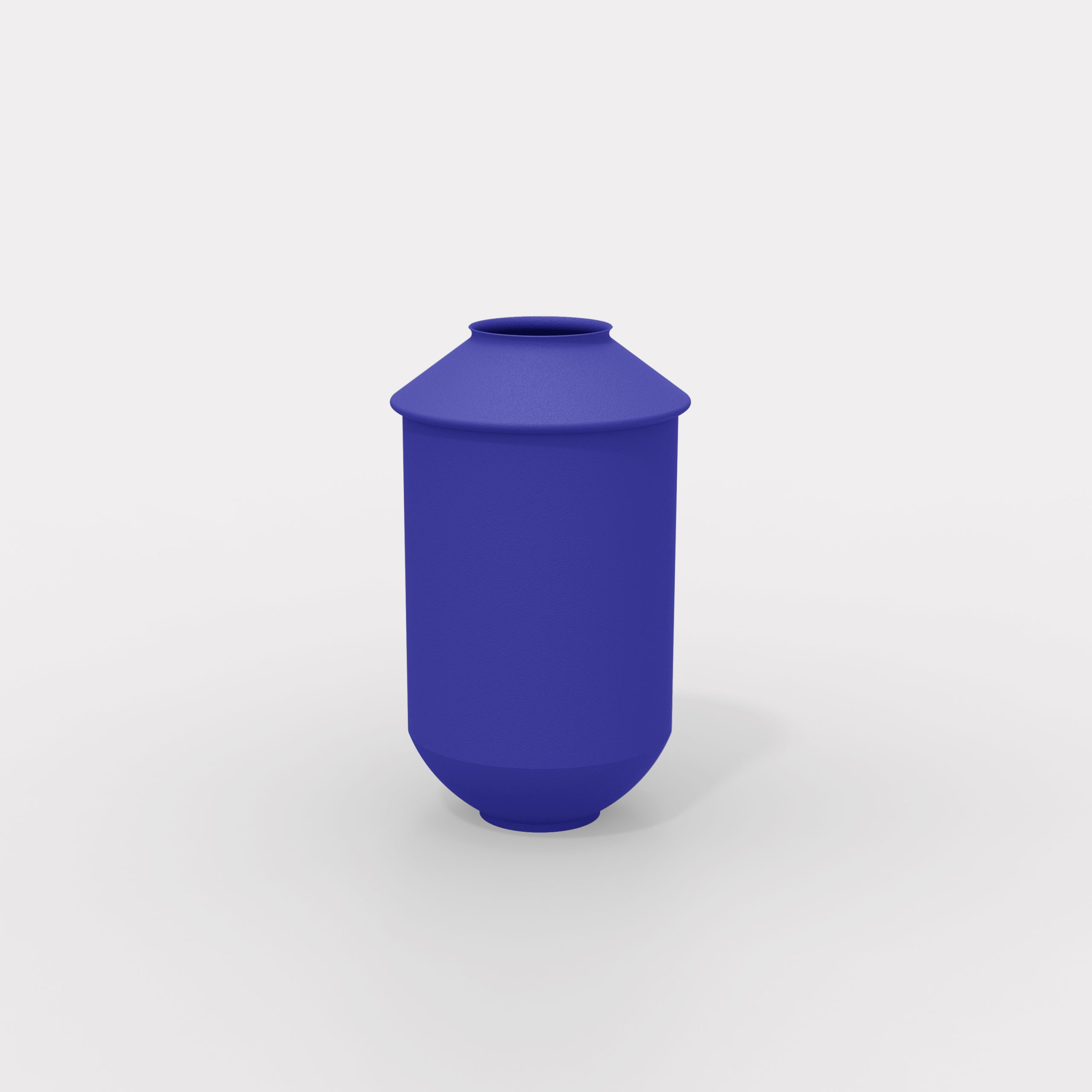 triptych XL vases colorfull metal royal blue yevani