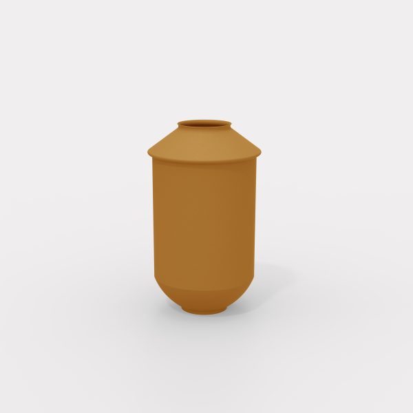 triptych XL vases colorfull metal ginger brown yevani