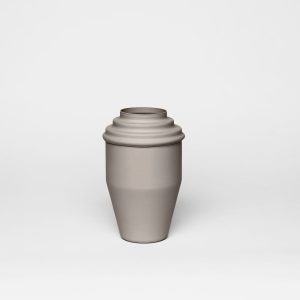 coffee to go cashmere grey kadim modern architypes metal vase vessels