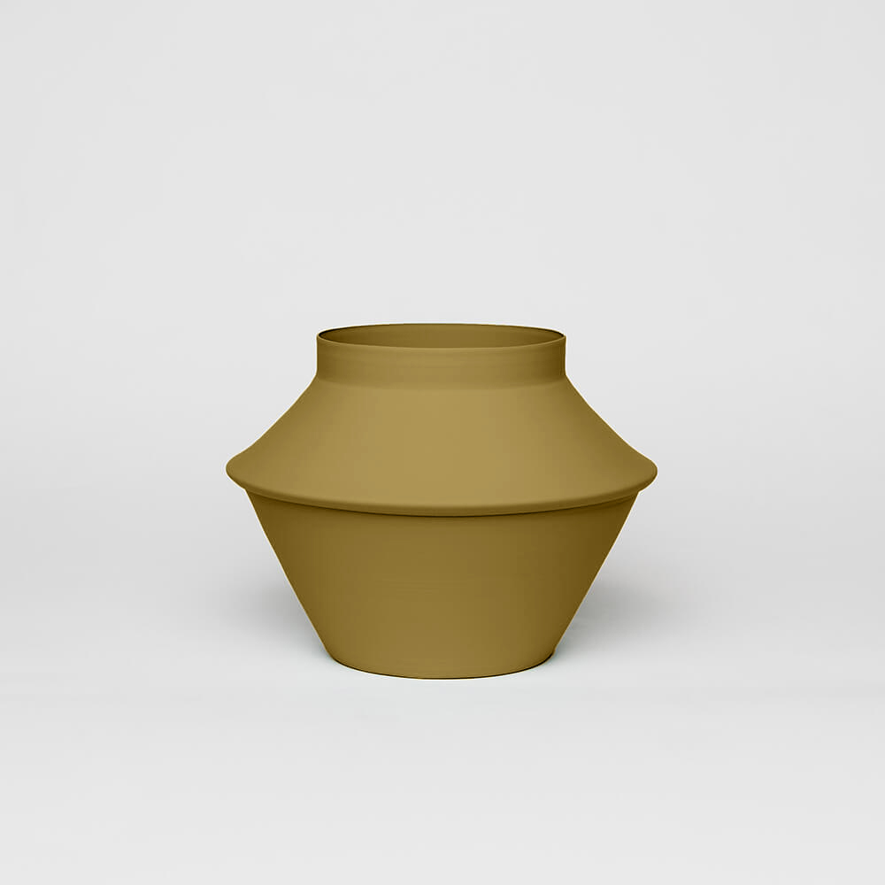 olive cookie jar kadim modern architypes metal vase vessels