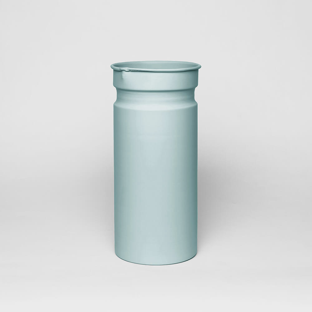 smoked mint color water carafe kadim modern architypes metal vase vessels