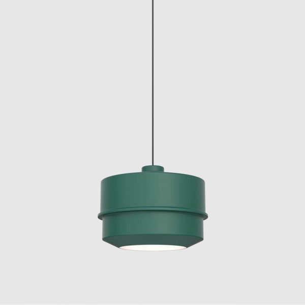 stage large pendant light evergreen metal aluminuim above dining table