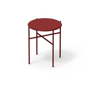 outdoor furniture metal side table balcony wine red bordeaux ral 3004
