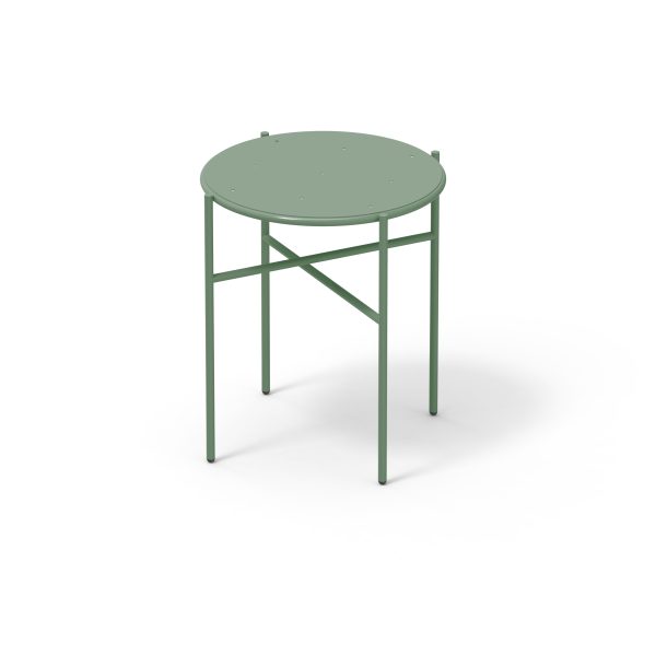 outdoor furniture metal side table balcony green ral 7033