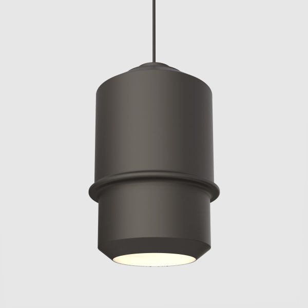 tube pendant light black color metal aluminuim XL size