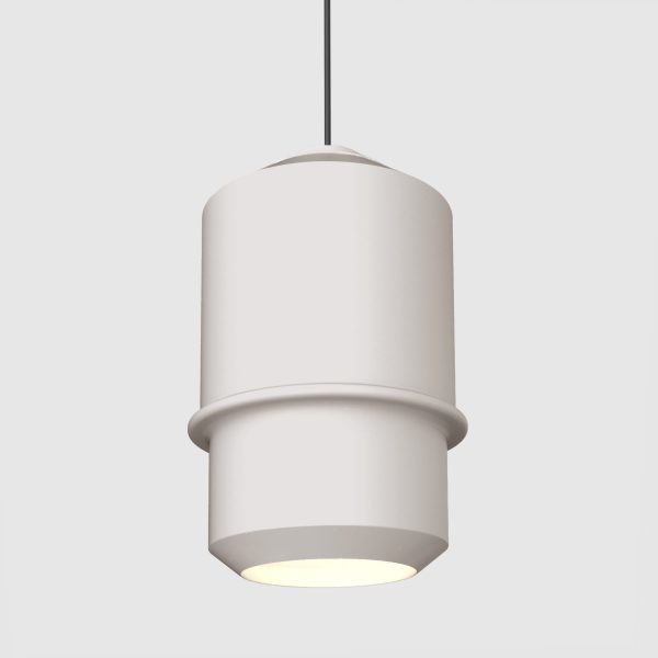 tube pendant light off white color metal aluminuim XL size