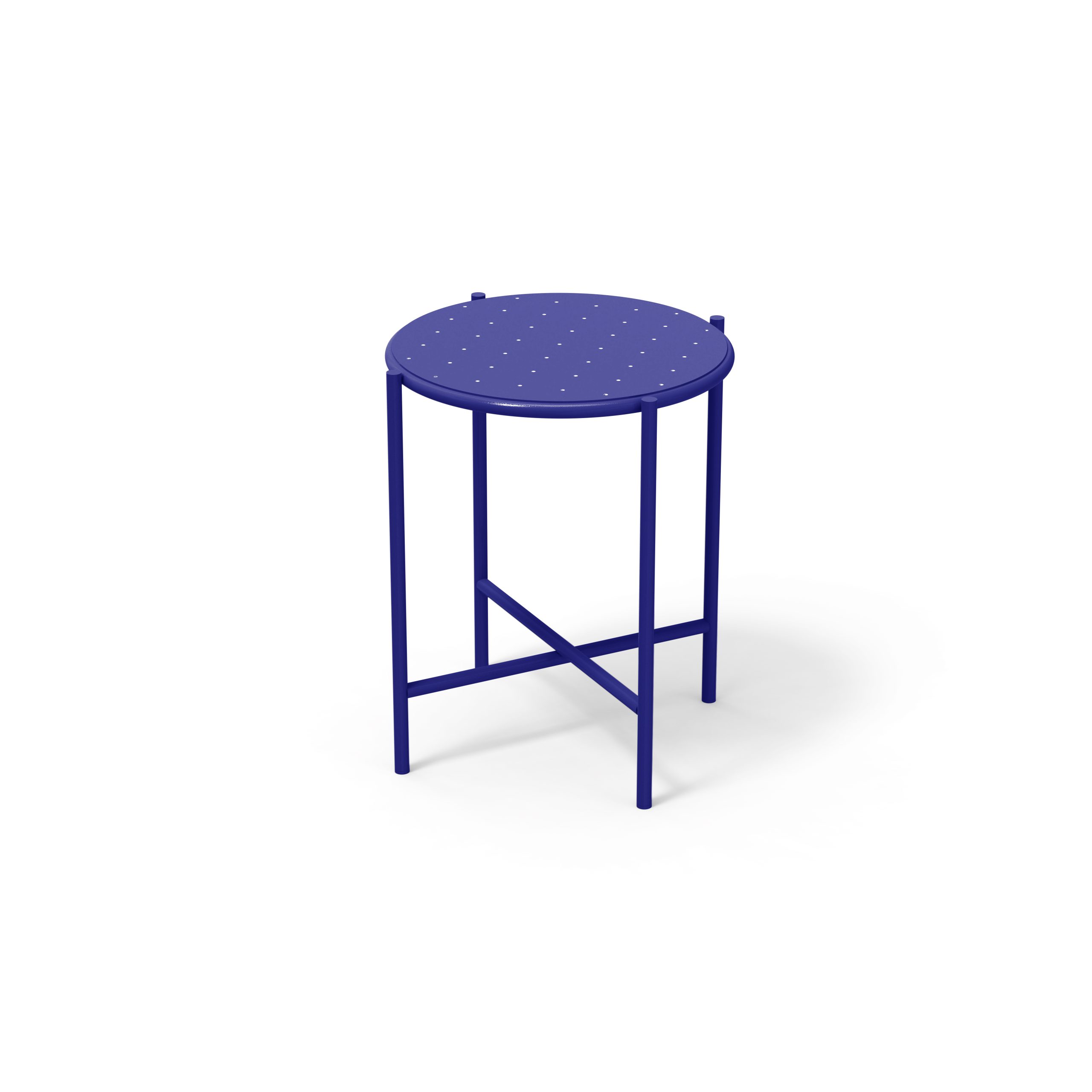 stool chair royal blue metal