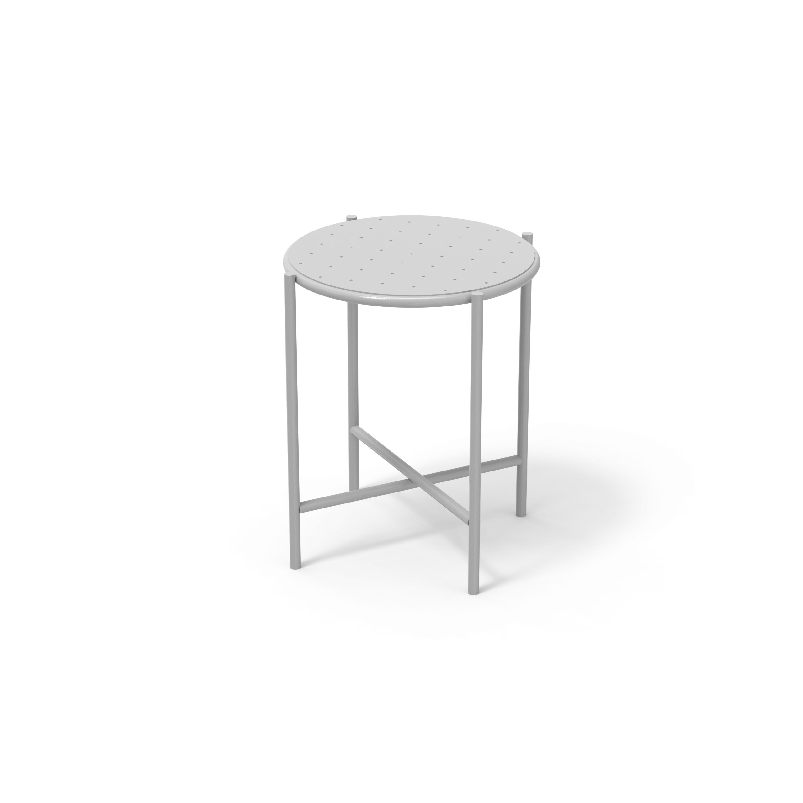 stool chair ligth grey metal