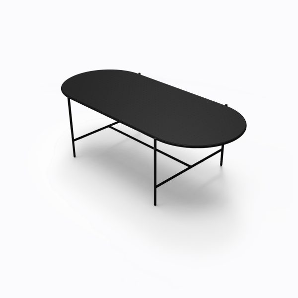 oudoor table metal black colorful