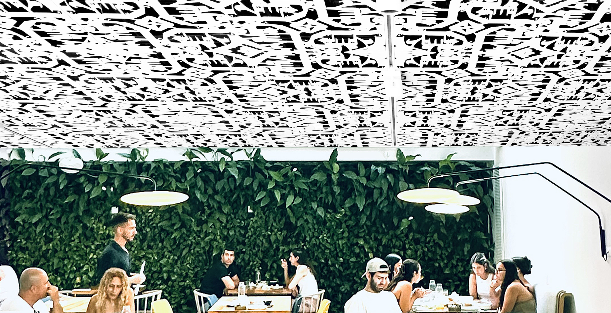 mendeli hotel laser cut cieling tel aviv