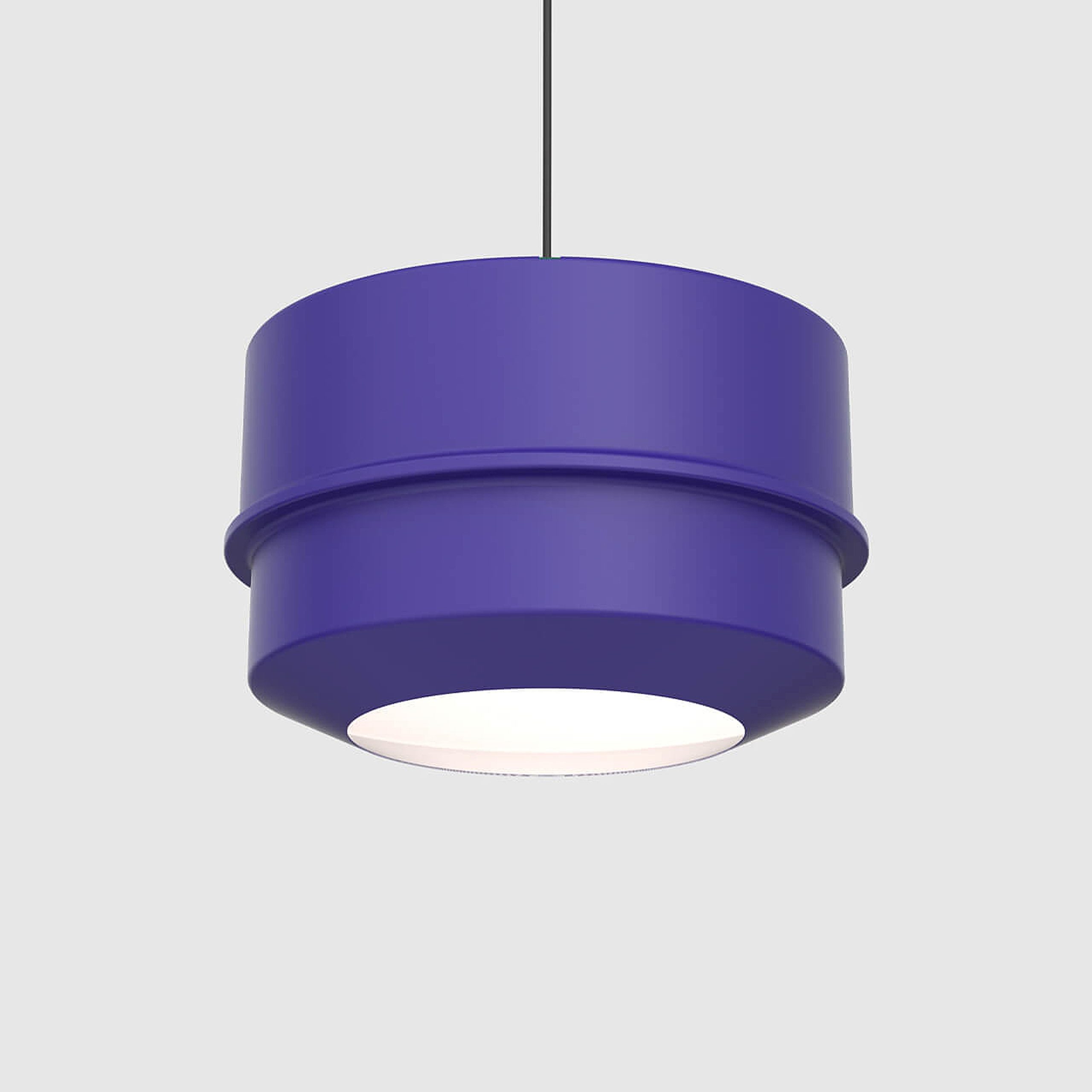 pendant light metal royal blue stage