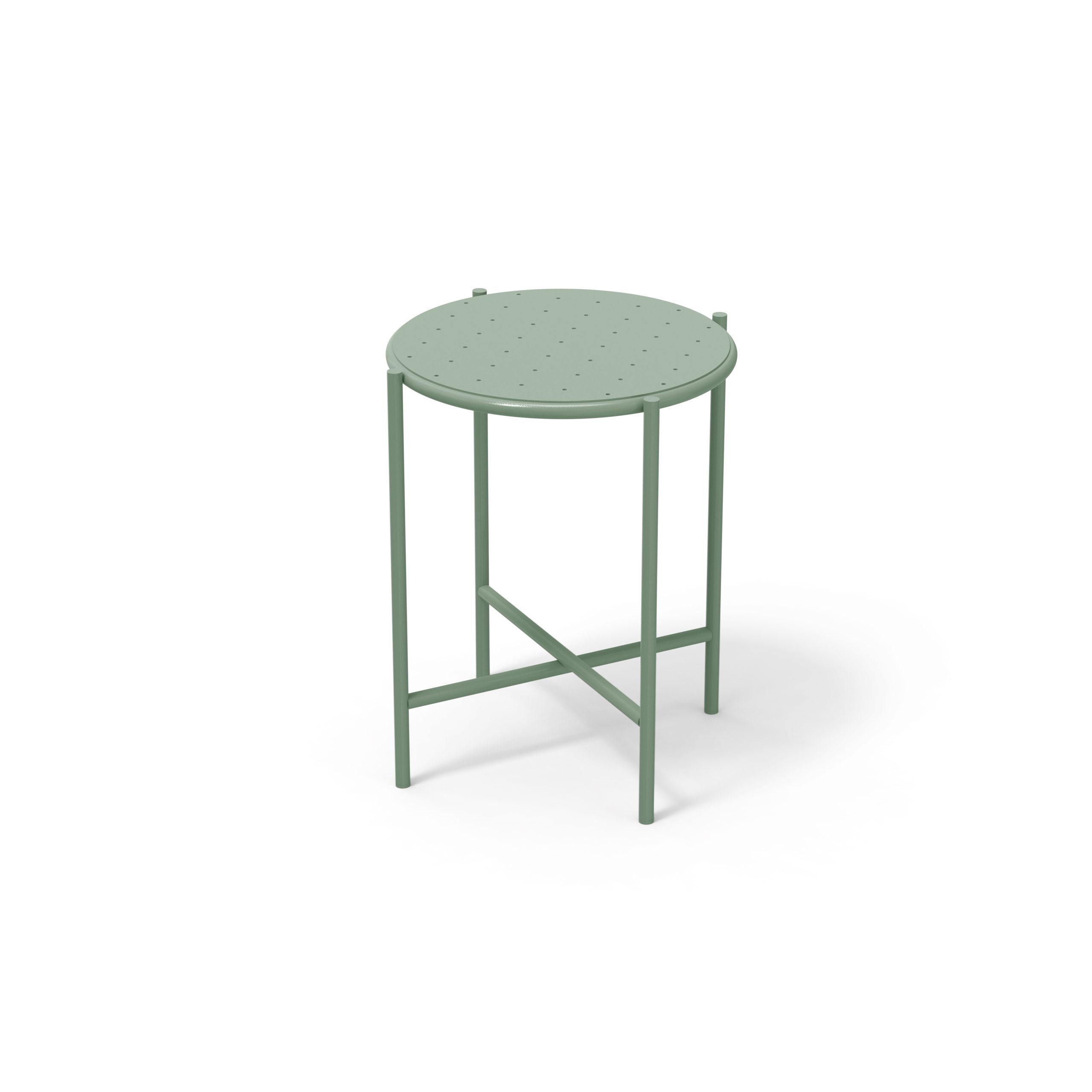 stool chair sage green metal