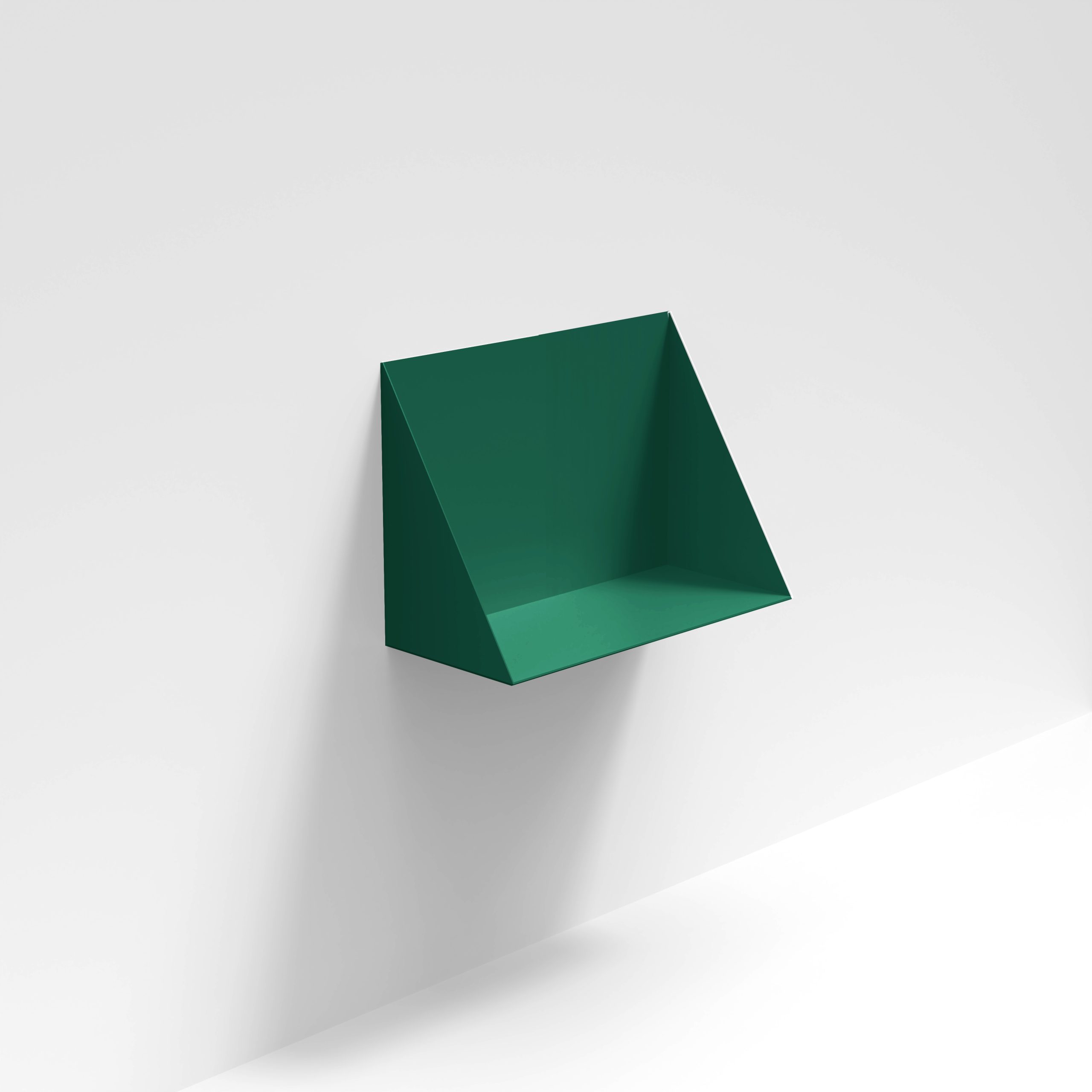 floating desk evergreen metal