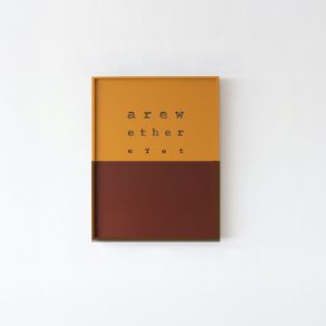 are we there yet abstract art made in metal ginger and choclate brown color