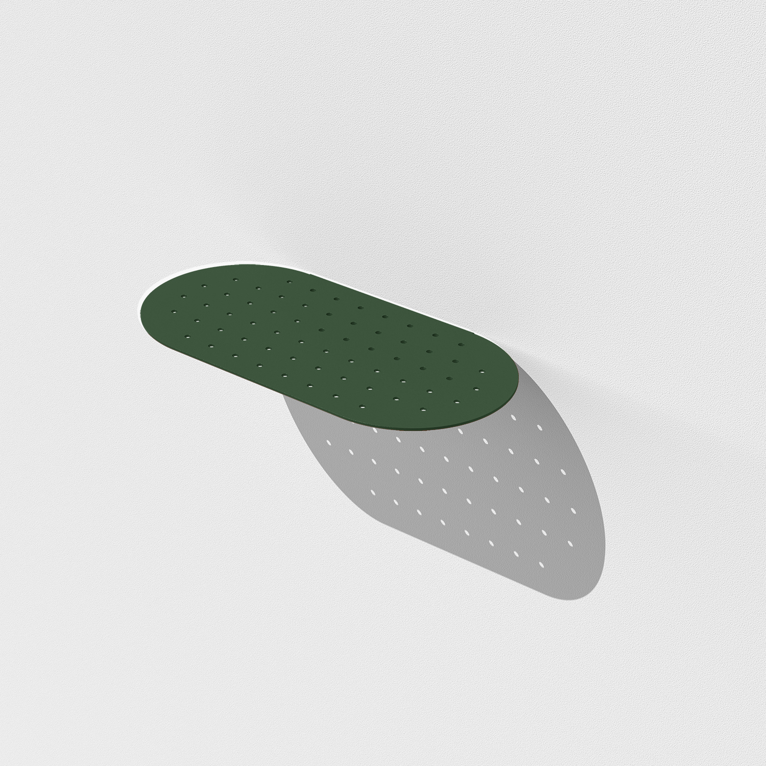 מדף מתכת צבעוני דקיק thin colorfull metal shelf ירוק green