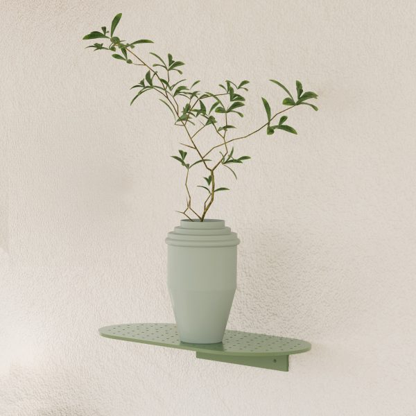 מדף מתכת צבעוני דקיק thin colorfull metal shelf
