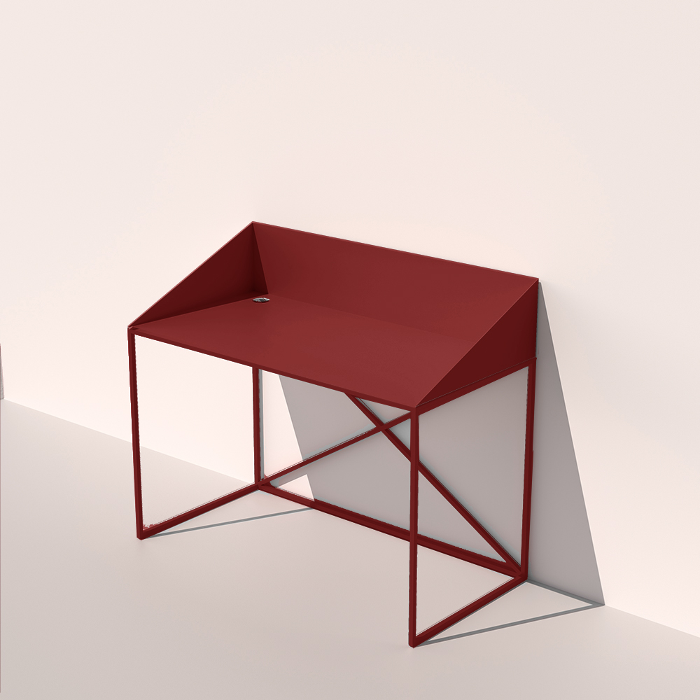 free standing desk metal wine