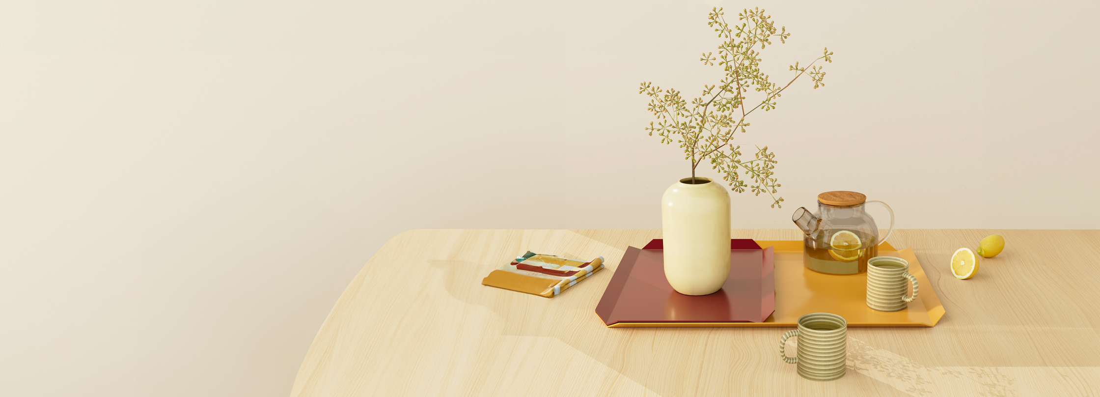 metal tray 2 sizes ginger bearduex colors